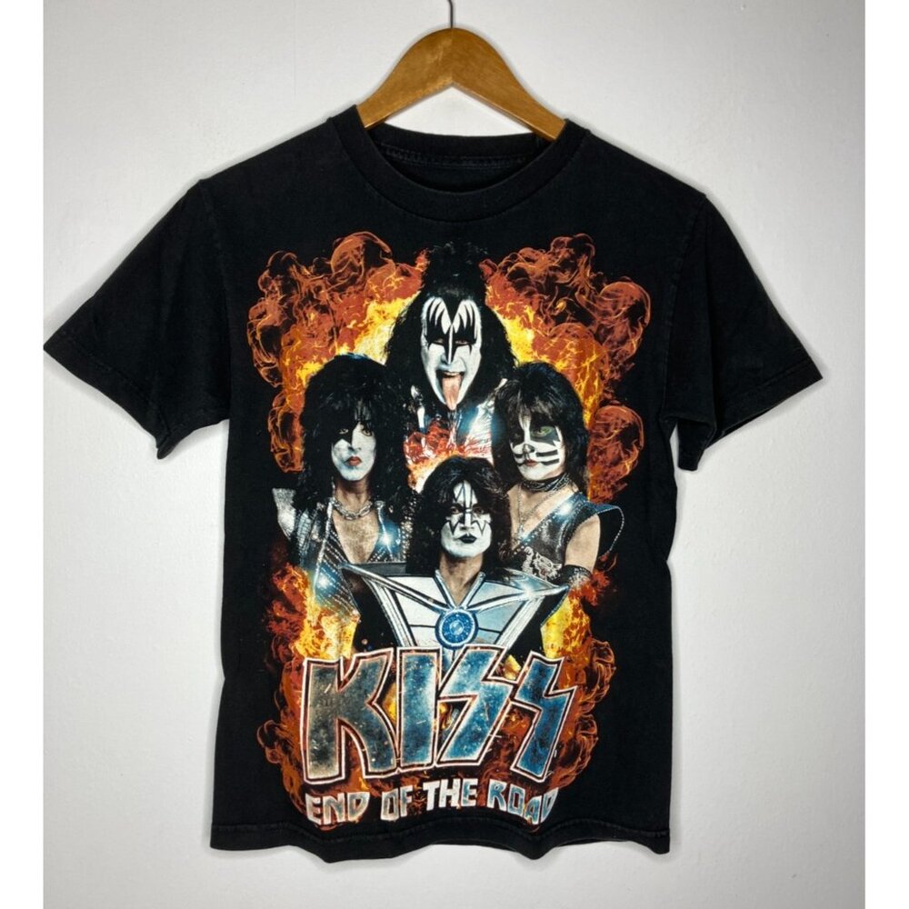 Kiss End OfThe Road Tour Tacoma Washington Women's Small T-Shirt Distressed READ